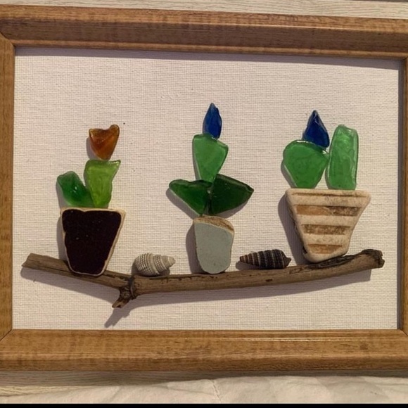 Sea Glass Designs one of a kind gift for the ocean or sea lover.  Customizable - Picture 3 of 11